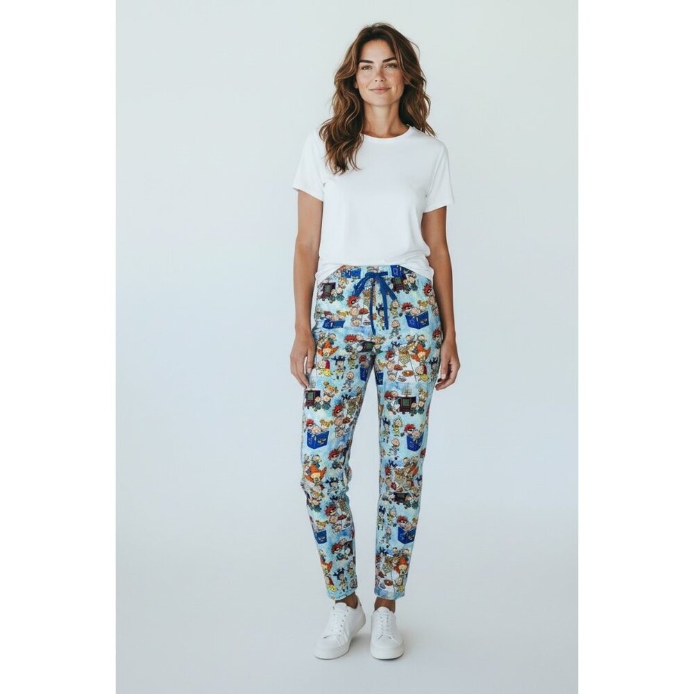 NWT Showstoppers Hanukkah Rugrats Bamboo Pajama Pants Adult Women's Size S